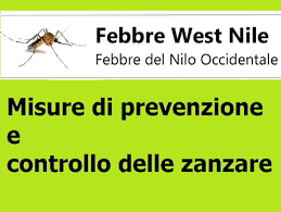 Sorveglianza e controllo infezione da West Nile Virus