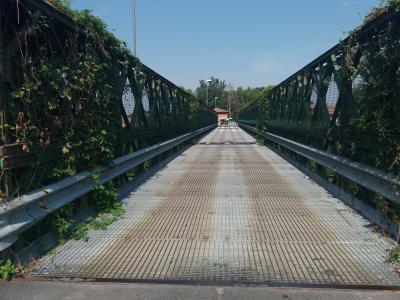 Riapertura del ponte Bailey tra gli abitati di Stuffione e Solara