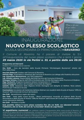 Inaugurazione della nuova Scuola Secondaria di Primo Grado